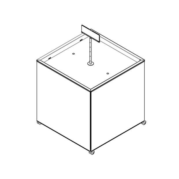 Supermarket Promotion Movable Display Stand w POP Sign Holder_2_.jpg