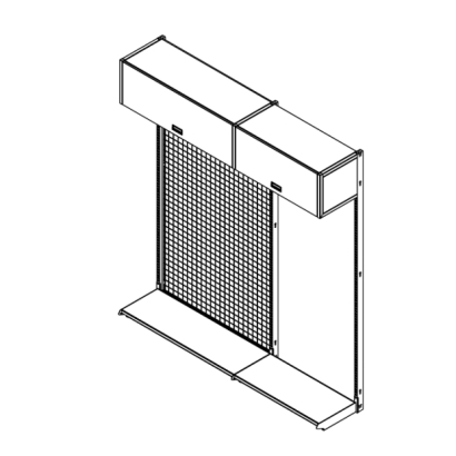 Grocery Store Display Magnetic Cabinet with shelves _6_.jpg