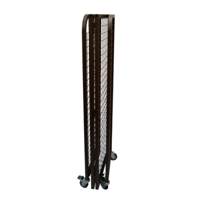 Foldable Gridwall Panel Display Rack with Shelves and Castors _3_.jpg